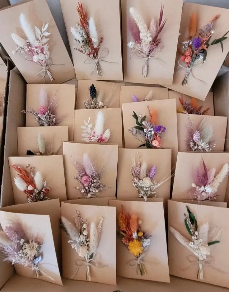 Carte Cadeau Fleurs séchées monochrome